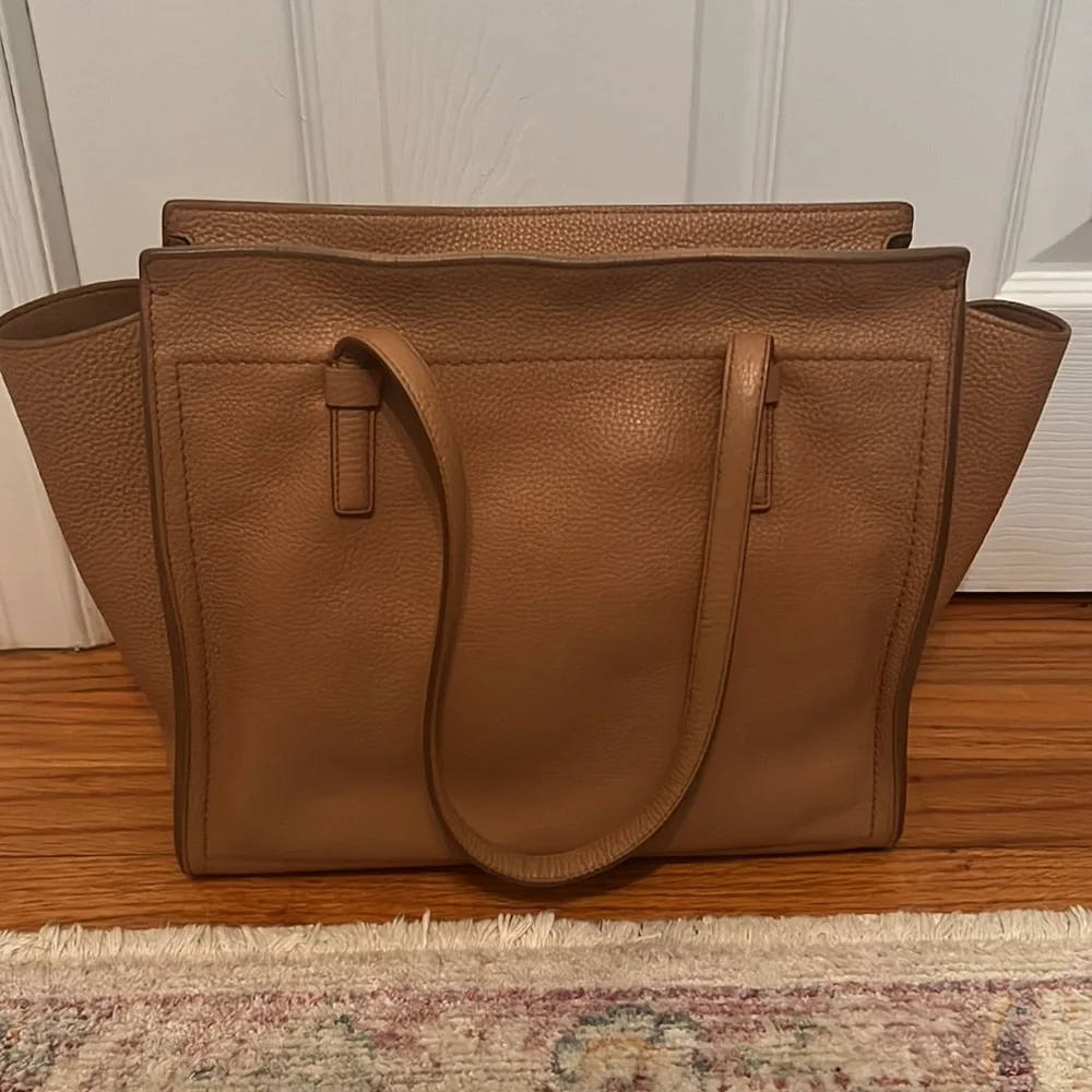 SALVATORE FERRAGAMO
Ladies Double Handle Gancini Tote - Beige - Picture 7 of 11